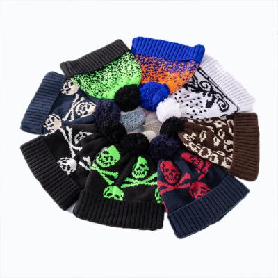 China Bucket hats wholesale hot fashion adult skull bowler skin hat solid color dome knit line hat cap for sale