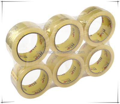 China Clear Packing 48mm*66m ANTISTATIC Flat BOPP Packing Tape for sale