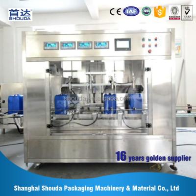 China Oil filling machine each filling head can be adjusted 220V /380V /50HZ bib oil filling machine for sale