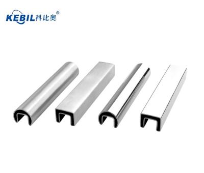 China Railing Mini Top Rail 316L Stainless Steel Trade Assurance Stainless Steel Slot Pipe Rail For Wholesale for sale