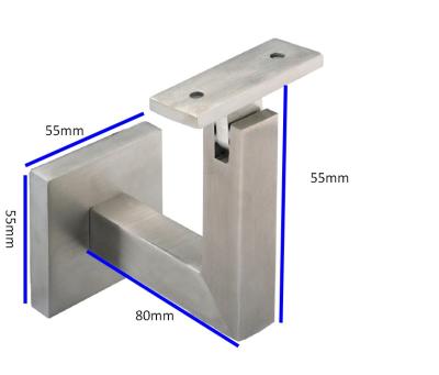 China Balcony 316 Stainless Steel 304 Square Tube Railing Bracket , Metal Railing Brackets for sale