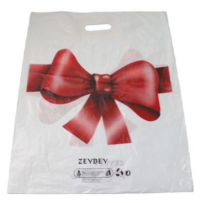 China Punch Handle Reusable Big Clear Recyclable Custom Clear Heavy Duty Plastic Sachet Transparent Reusable Shopping Bags With Logo for sale