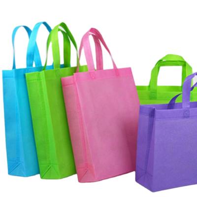 China Handled Reusable Large Handle Tote Custom Grocery Cheap Non Woven Shopping Bag for sale