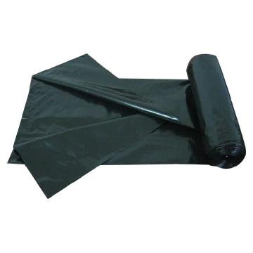 China Disposable HDPE LDPE Black C Fold Up Heavy Duty Plastic Garbage Bag for sale