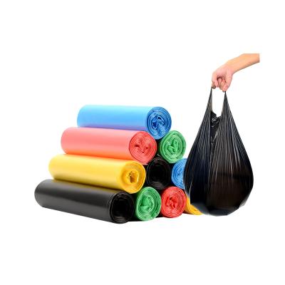 China Recyclable Custom LDPE Eco Elephant Black Fold Plastic Roll Waste Biodegradable Garbage Bags for sale