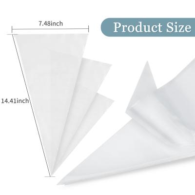 China Good Quality Disposable Disposable Custom Printed Reusable Cake Decorating Bags Plastic Piping Cream Pastry Bag 25inch Pe Cake Icing Tools for sale