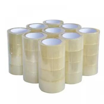 China Transparent Carton Sealing BOPP Packing Tape Logo Printed Clear BOPP Tape for sale