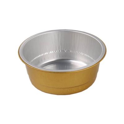 Chine tasses jetables de cuisson de pouding de Smoothwall de récipients alimentaires colorés du papier d'aluminium 450ml avec le couvercle à vendre