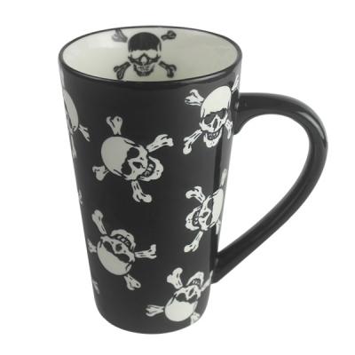 China Viable Unique Ceramic Bone China Mugs Custom Made Ceramic Mug Halloween Mug Wholesale for sale