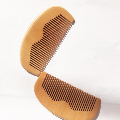 China Beard Comb Beard Shaping Beard Care Styling Wooden Mustache Beard Comb for sale