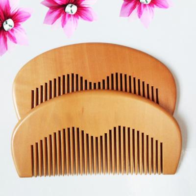 China Wooden Beard Comb Mens Grooming Kit Mini Facial Hair Beard Comb for sale