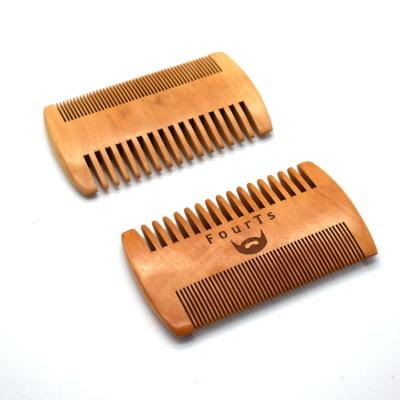 China Hot Selling Custom Beard Comb Amazon Logo Beard Shaping Tool Beard Comb For Men for sale