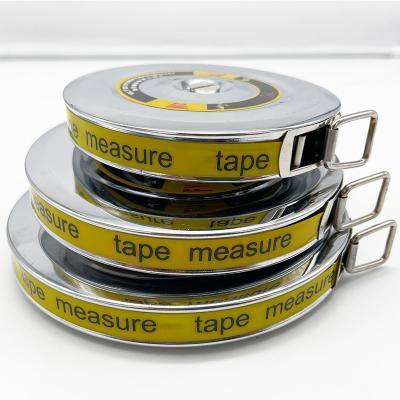 China 20M 30M 50M Retractable Smooth Portable Disk Stainless Steel Paint Manual Tape Soft Tape Metal Steel Measuring Tool for sale