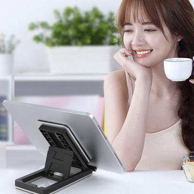 China 1 Sample OK Adjustable Folding Phone Holder Frame Portable Aluminum Desktop Stand For Phone And Tablet Adjustable for sale