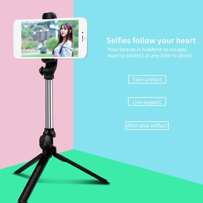 China New Arrival Mini Portable Monopod Amazon Top Seller Folding Flexible Folding Mini Tripod Mobile Phone Holder Tripods 360 Degree Selfie Stick Tripod For Phone for sale