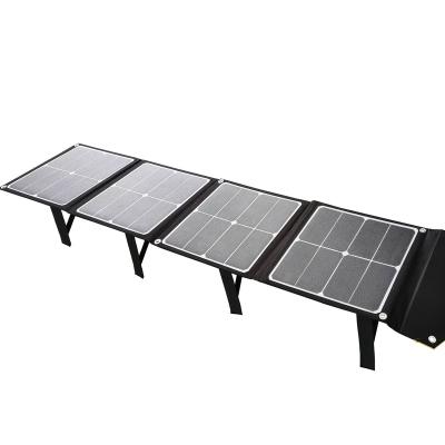 China Hot Selling Foldable And Lightweight Solar Panel Folding Solar Kit 50w Small Size Portable Light Weight For Charging 12v Battery Used Camping BIOMETRIC for sale