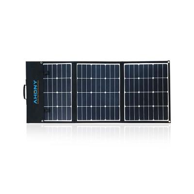 China SUNPOWER 120Watt Home Foldable Solar Panel Bag For Portable 12V Laptop Battery Power For 4WD Camper RV Touring Cars Cabins for sale