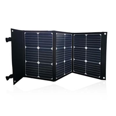 China Quich Smart Charging Charging Cover Foldable Solar Fast Charging IC Kit 60W Portable IC Solar Charger for Dual USB Port DC5521 5V 19V Portable Generator for sale