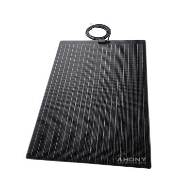 China Boat Yacht Camping Marine Emergency RV Fishing Ultra Light Semi Rigid Walkable Anti Slip Solar Panels 65W High Efficiency For Travel Fishing Camping RV Boat Marine Yacht for sale