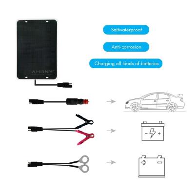 China 10w Car Motorcycle Power Other 12V Rechargeable Battery Defender Cigarette Clips Charger Solar Panel Net Lighter Charger 156.75mmx156.75mm for sale