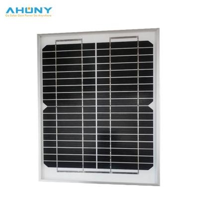 China monocrystalline solar panel 10with an A grade solar cell for 12v off grid lithiumg battery door floating gate marine light application ERigid M10w for sale