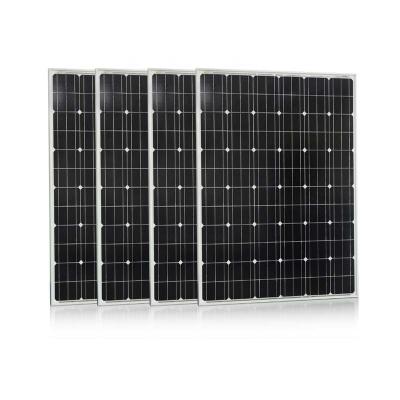 China 100w high efficiency olar panel rigid glass solar panel for home solar system small for sale