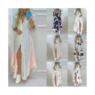 China European And American Spring Pop Skirt Dress Women Anti-static And Sexy Summer Fashion Long Shirt for sale