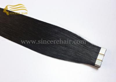 China Top Quality 22 Inch Jet Black #1 Tape In Remy Human Hair Extensions 2.5 Gram X 20 Pieces For Sale for sale