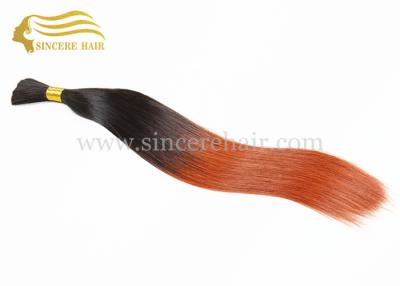 China Fashion Hair Products, 50 CM Double Drawn Straight Ombre Remy Human Hair Bulk Extension For Sale for sale