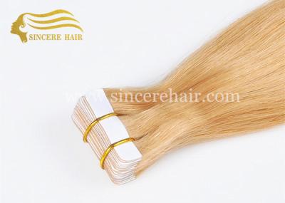 China Hot Sale 22 Inch Tape In Hair Extensions for sale, 55 CM Straight Blonde Color Tape In Remy Hair Extensions For Sale for sale