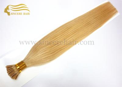 China Hot Sale 50 CM Blonde Straight Pre Bonded I-Tip Hair Extensions 1.0 Gram For Sale for sale