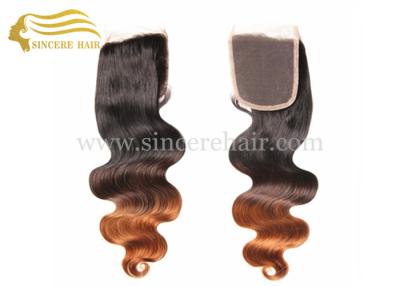 China New Fashion Hair Products, 50 CM Body Wave Ombre Virgin Remy Human Hair Clouser For Sale for sale