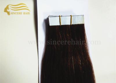 China 22 Inch Dark Brown Colour Double Drawn Glue Tape In Remy Human Hair Extensions for sale for sale