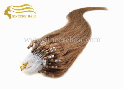 China 20 Inch Micro Ring Hair Extensions for sale - 50 CM 1.0 G Light Brown Micro Linked Loop Hair Extensions For Sale for sale