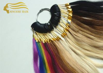 China 8 Inch Human Hair Color Wheel / Colour Ring, 32 Popular Colors 100% Real Human Hair Color Chart For Sale for sale