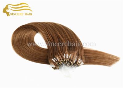 China Straight Hair Extensions, 55 CM 1.0 G Straight Brown Micro Links Loop Hair Extension For Sale for sale