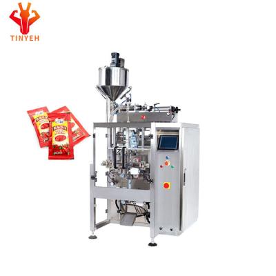 China High Efficiency Automatic Liquid Mayonnaise Ketchup Caviar Jam Filling Salad Sauce Packing Vertical Packing Filling Machine for sale