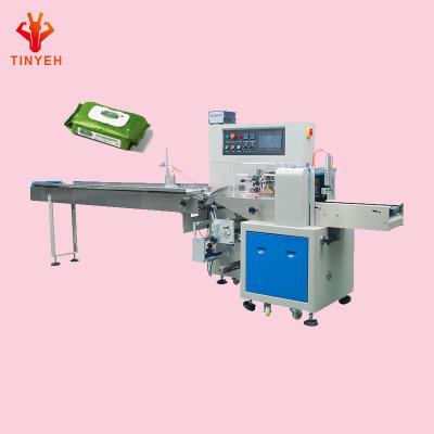 China High Efficiency Horizontal Wet Flow Towel Paper Towel Cloths Facial Tissue Paper Tissue Paper Packing Machine for sale