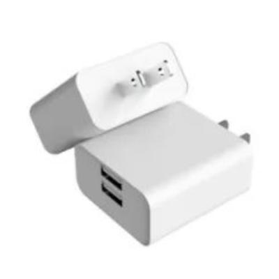 China 2A dual port mobile phone wall charger 3C/CE/FCC certification-identify palladium wholesale fast charging M5-0520C USB travel charger for sale