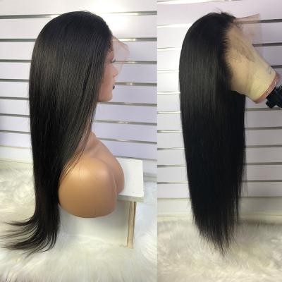 China Wholesale CoolBella Silky Straight Wave Transparent Lace Wig Lace Front Wig 13X6 Peruvian Transparent Women Human Hair Wigs For 40 Inches for sale