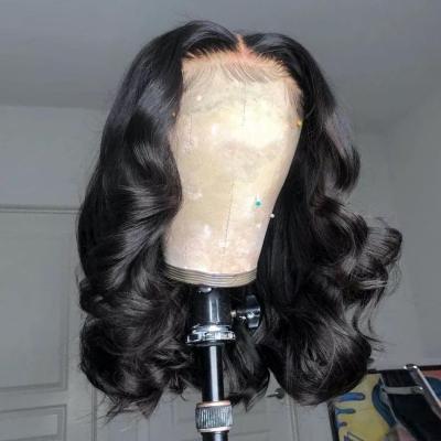 China Cheap Wholesale CoolBella Body Wave 13x4 Lace Front Human Hair Brazilian Remy Hair Lace Front Closure Wigs Short Bob Wig 4x4 5x5 6x6 for sale