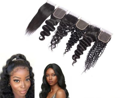 China 100% Real Human Hair 5X5 Virgin Hair Lace Front Wig Remy Transparent Lace Wigs For Black Brazilian Front Natural Alimina Mink Women Wholesale OEM for sale