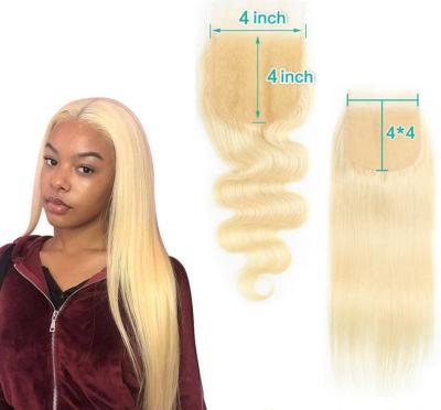 China Hot Sale 100% Real Virgin Hair Transparent 4X4 613 Closure And Headband, Raw Virgin Hair Headband, Bundle With Thin Transparent Lace Headband for sale