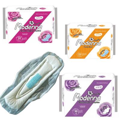 China Breathable andti-leak butterfly perfect absorbent sanitary napkin for night wear for sale