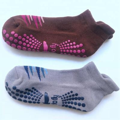 China Custom Design Artwork Mock Antibacterial Graphics Printed Lagree Anti Slip Fitness Exercise Socks Grippy Tread Anti Slip Workout Socks for sale