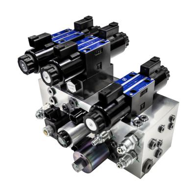 China Aluminum 6061 7075 Hydraulic Manifold Integrated Hydraulic Valve Solenoid Valve for sale