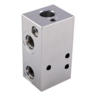 China 60L/min Hydraulic Valve Block CNC Turning Miling Aluminum Processing Service for sale