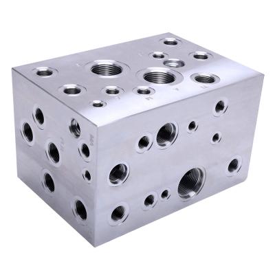 China CNC Machining Excavator Hydraulic Pressure Reducing Valve Block Hydraulic Control Valve for sale