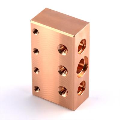 China Machining Brass Hydraulic Valve Blocks CNC Milling Stainless Steel Hydraulic Blocks for sale