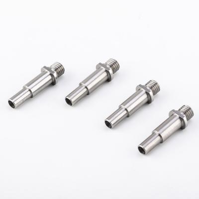 China Aluminum CNC Parts Machining Stainless Steel Fasteners Titanium Threaded Pipe Fittings Adapters for sale